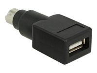 Adaptér klávesnice / myši - PS/2 (M) do USB (F) - černá