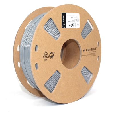 GEMBIRD Náplň 3D PETG 1.75mm/1kg Grey