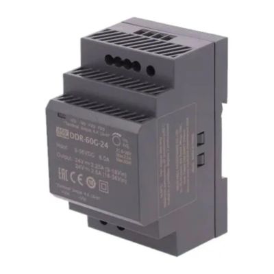 MEANWELL - DDR-60G-24 - Priemyselný menič napätia z 9-36V na 24V 60W na DIN