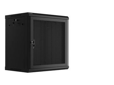 Lanberg 19" racková skříň 12u/600x450 s perforovanými dveřmi černá - ploché balení