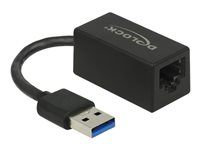 Síťový adaptér - USB 3.2 Gen 1 - Gigabit Ethernet x 1 - černá