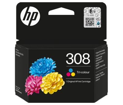 HP 308 ink. náplň tříbarevná, 7FP20UE