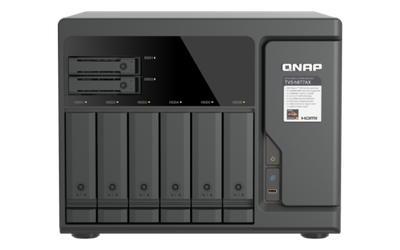 QNAP TVS-h877AX-R5-16G (AMD Ryzen 5, 16GB DDR5 RAM, 6x 3,5"+ 4x 2,5", 3x PCIe, 2x 2,5GbE, 2x 10GbE)