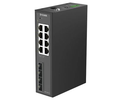 D-Link DIS-210G-12 12-Port Gigabit Industrial Smart Managed Switch with 4 x SFP Ports