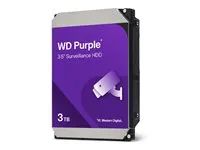 WD Purple - Pevný disk - Dohled - 3 TB - interní - 3.5" - SATA 6Gb/s - vyrovnávací pamet: 128 MB