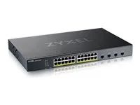 Přepínač - spravováno - L3 Lite - inteligentní - 24 x 10/100/1000 (PoE) + 4 x 10 Gigabit SFP+ (uplink) - Lze montovat do rozvaděče - PoE+ (375 W) - pro Zyxel DAC10G-1M v2, DAC10G-3M v2, SFP10, SFP-1000, SFP-BX1310-10, SFP-BX1550, SFP-SX-D