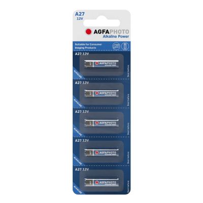 Baterie A27 LR27A AGFAPHOTO 5ks / blister