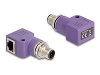 M12 Adapter D-coded 4 pin male to RJ45 j