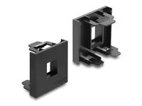 Delock - Easy 45 - držák modulu keystone - 45 x 45 mm - 1 modul - cerná