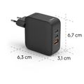 HAMA GaN, Rýchlonabíjačka, 3x USB-C/A PD/QC 100W