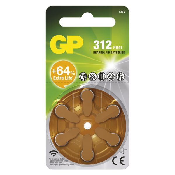 Gp baterie do naslouchadel ZA312F 6BL