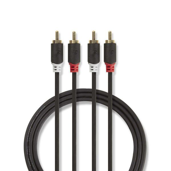 Kabel 2x Cinch konektor/2x Cinch konektor 1m NEDIS CABW24200AT10