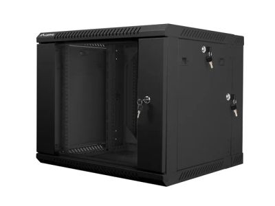 Lanberg racková skříň 19" dvoudílná nástěnná 9u/600x600 (flat pack) černá