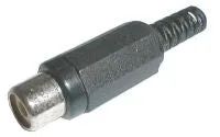 Zásuvka CINCH kabel plast černá