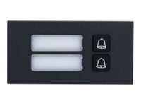 Intercom station button module - černá