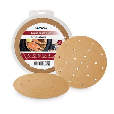 ScanPart perforovaný papír do horkovzdušné fritézy 16 cm, 100 ks