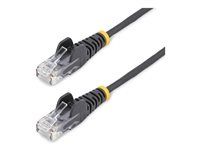 25cm Black Slim CAT6 Ethernet Cable - N6PAT25CMBKS