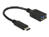 USB adaptér - USB typ A (F) do USB-C (M) - USB 3.1 - 15 cm - černá