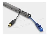 Wiring Duct 16 x 16 mm - length 1 m grey
