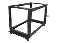 Adjustable Server Rack (4POSTRACK12U) - Rozvaděč stojanový open frame - černá - 12U - pro P/N: CABSCREWM5B, CABSCREWSM5, CABSCREWSM5B, CABSCREWSM62, CABSCREWSM6B, CABSCRWS1224