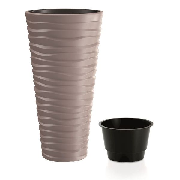 Květináč SAND SLIM mocha 29,6cm