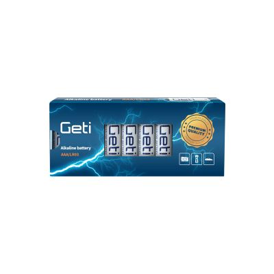 Baterie AAA (LR03) alkalická GETI 1,5V 10 ks