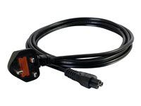 Elektrický kabel - IEC 60320 C5 do BS 1363 (M) - AC 250 V - 1 m - lisovaný - černá - Velká Británie