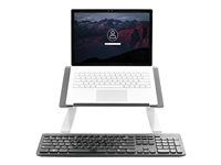 Heavy Duty Steel & Aluminum - 3 Height Settings - Tilted - Ergonomic Laptop Riser for Desk (LTSTND) - Stojánek na notebook - desktop - 17" - černá, stříbrná