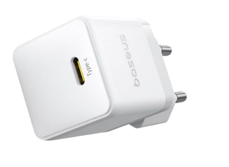 Baseus Rychlonabíječka do sítě Palm 30W USB-C PD QC 3.0 bílá
