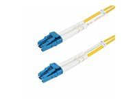 Startech 25m (82ft) LC to LC (UPC) OS2 Single Mode Duplex Fiber Optic Cable, 9/125µm, Laser Optimized, 10G, Bend Insensitive, Low Insertion Loss - LSZH Fiber Patch Cord (SMDOS2LCLC25M) - Patch kabel - jednoduchý režim LC/UPC (M) do jednoduchý režim LC/UPC (M) - 25 m - 25 m - 2 mm - optické vlákno - duplex - 9 / 125 mikron - OS1/OS2 - neobsahuje halogen, pasivní - žlutá