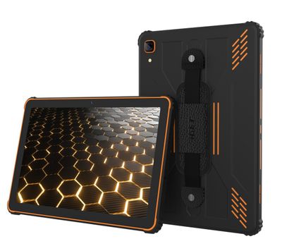 iGET SMART RT2 Black-orange, odolný 4G LTE tabliet
