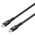 MANHATTAN Kabel, USB-C/USB-C, 0,5m, černý