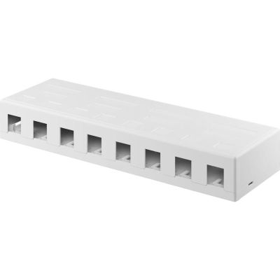 WENTRONIC Patch panel 8port, Keystone na stěnu