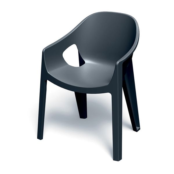 Židle zahradní PREMO 650x560x825 mm - uhelná