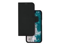 Pouzdro s klopou pro mobilní telefon - polyuretan (PU), plast - černá - pro Apple iPhone 15 Plus