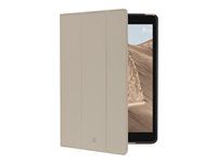Pouzdro s klopou pro tablet - plně zrnitá kůže s jemnou strukturou - písečná duna - 10.2" - pro Apple 10.2-inch iPad (9. generace)