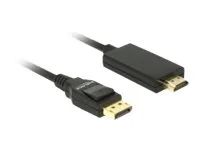 Kabel adaptéru - DisplayPort s piny (male) do HDMI s piny (male) - 1 m - trojnásobně stíněná kroucená dvoulinka - černá - pasivní