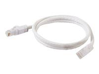 Patch kabel - RJ-45 (M) do RJ-45 (M) - 1 m - UTP - CAT 6 - lisovaný, provedení bez hrbolků, licna - bílá