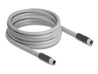 M12 Cable L-coded 5 pin male to female P