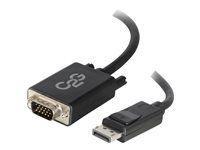 DP to VGA - Black - Kabel DisplayPort - DisplayPort (M) do HD-15 (VGA) (M) - 1 m - černá