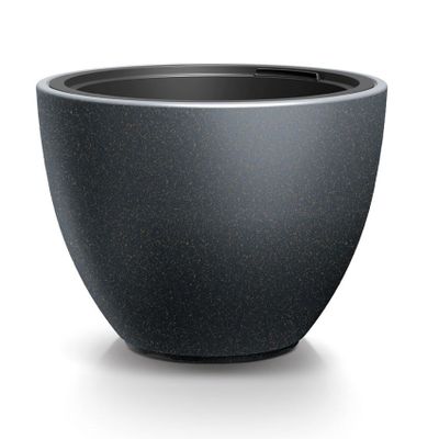 Květináč HEOS ECO WOOD antracit 29,8cm