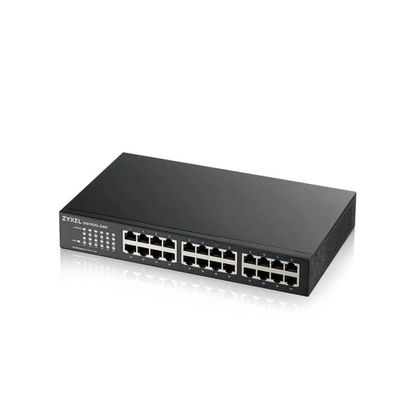 ZYXEL 24xGb fanless rack switch GS1100-24E v4