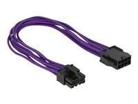 Prodlužovací šňůra - 8 pin EPS12V (F) do 8 pin EPS12V (M) - 30 cm - purpurová