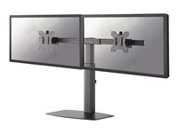 Stojan - plný pohyb - pro 2 LCD displeje - černá - velikost obrazovky: 10"-27" - stolní stojan, upevnitelné na stůl