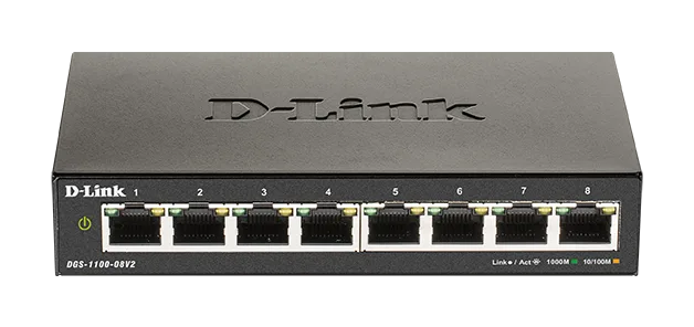 D-Link DGS-1100-08V2 Easy Smart Switch 10/100/1000