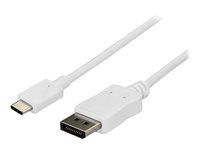 USB-C Male to DP Male (CDP2DPMM6W) - Kabel DisplayPort - USB-C (M) do DisplayPort (M) - Displayport 1.2/Thunderbolt 3 - 1.8 m - podpora 4K60 Hz (3840 x 2160) - bílá
