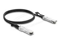 Delock - Kabel 40Gbase pro prímé pripojení - QSFP+ (M) do QSFP+ (M) - 2 m - 4.5 mm - diaxiální - IEEE 802.3ba - pasivní - cerná