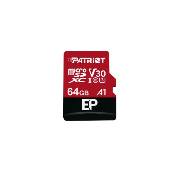 Patriot V30 A1/micro SDXC/64GB/UHS-I U3 / Class 10/+ Adaptér