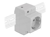 Power Socket with a Side Grounding Conta