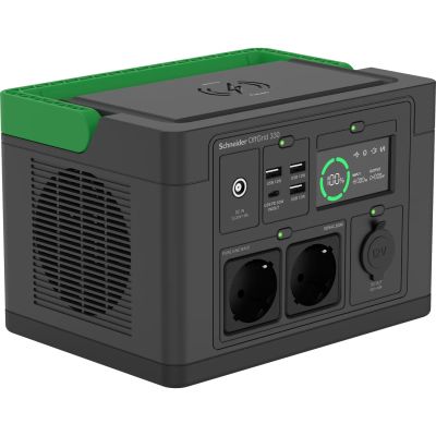 Schneider OffGrid Portable Power Station 330, 332Wh Lithium-ion, 2 Schuko, Sinewave